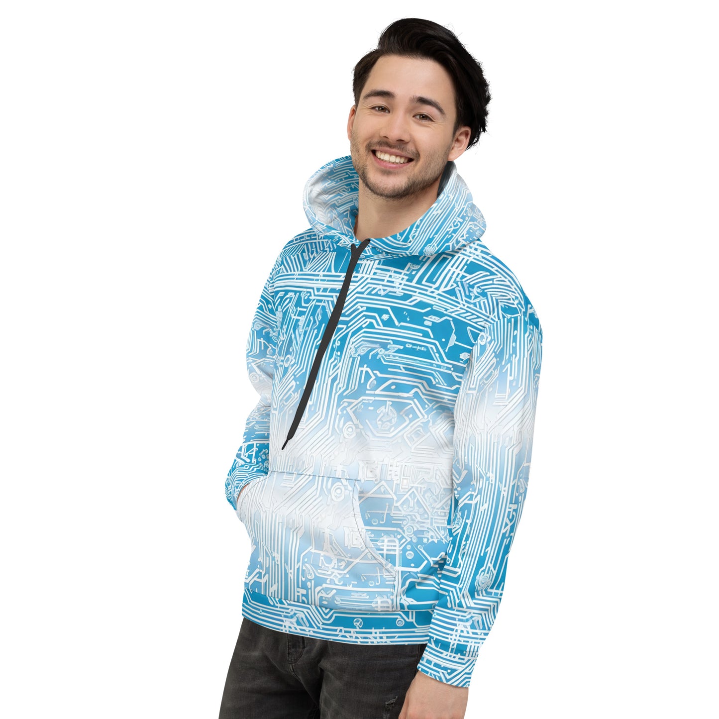 White-Line Unisex Hoodie