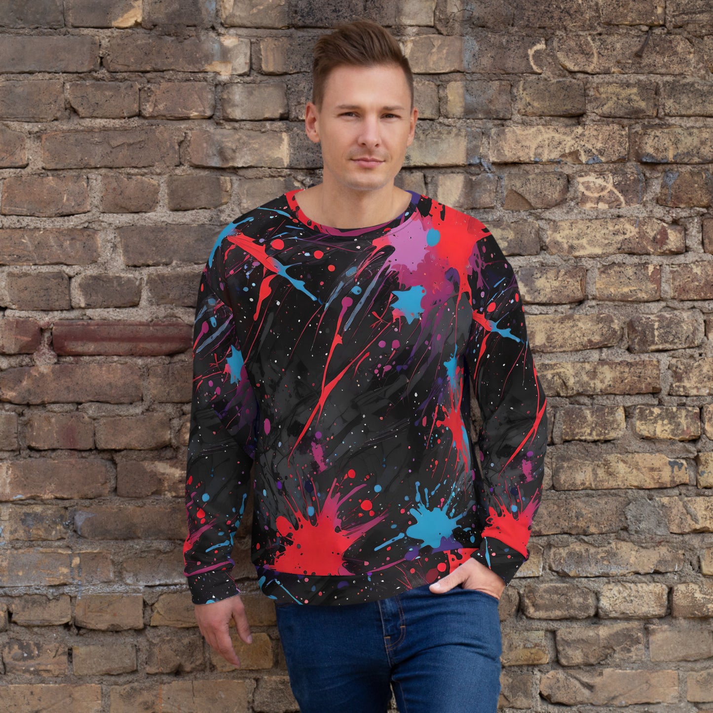 Color Splatter Sweatshirt