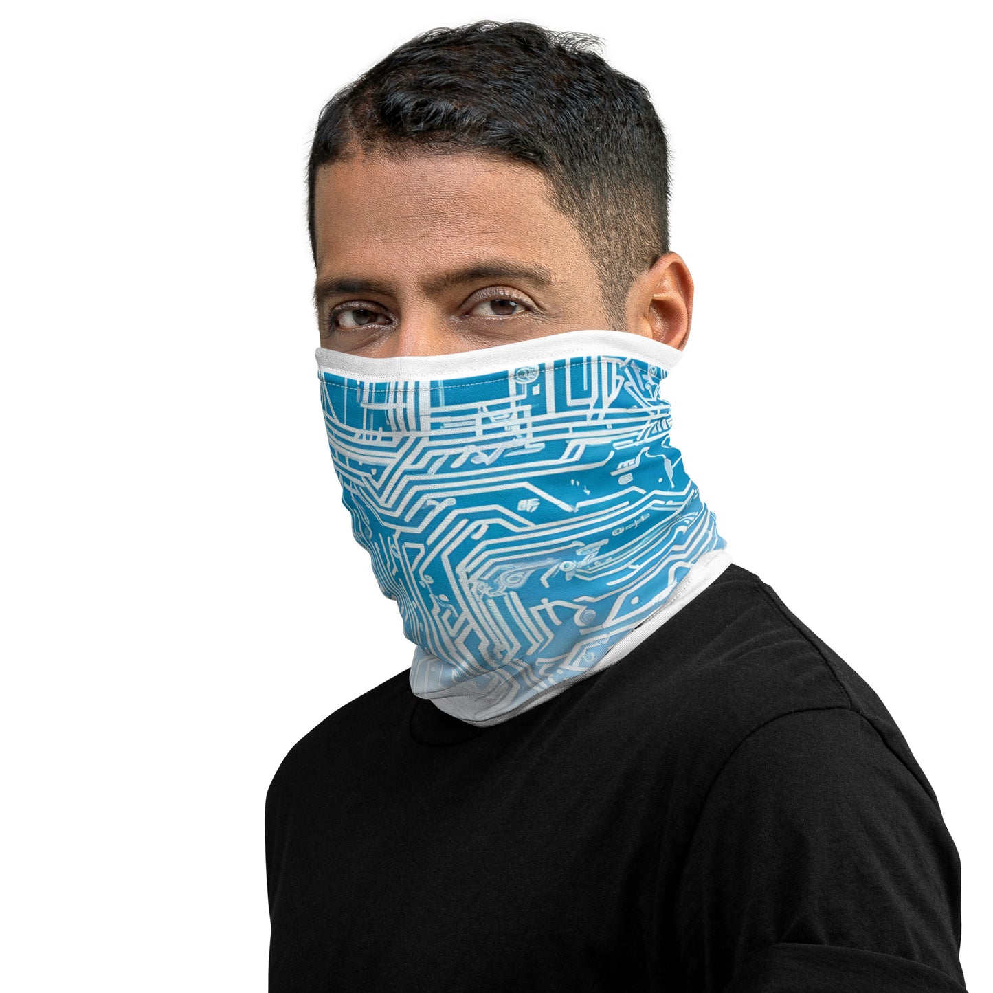 White Line Neck Gaiter