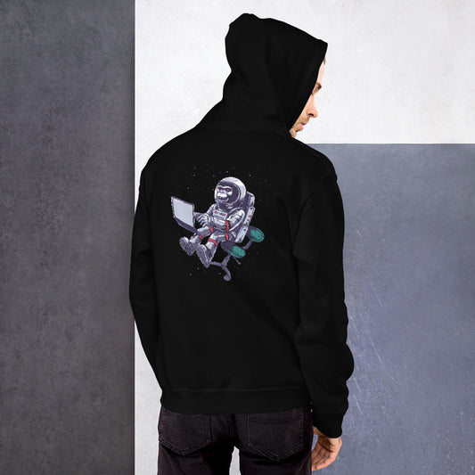 Introvert Space Monkey Unisex Hoodie